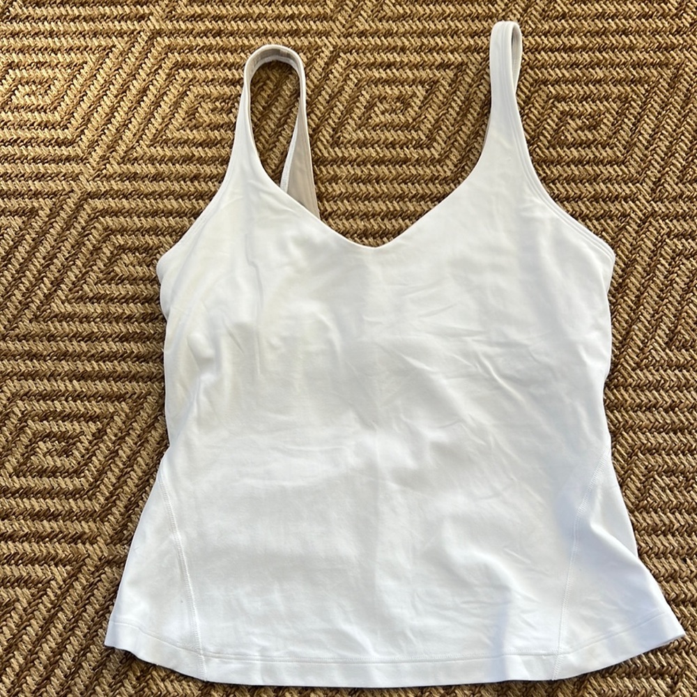 Lululemon align waist-length top white size 6